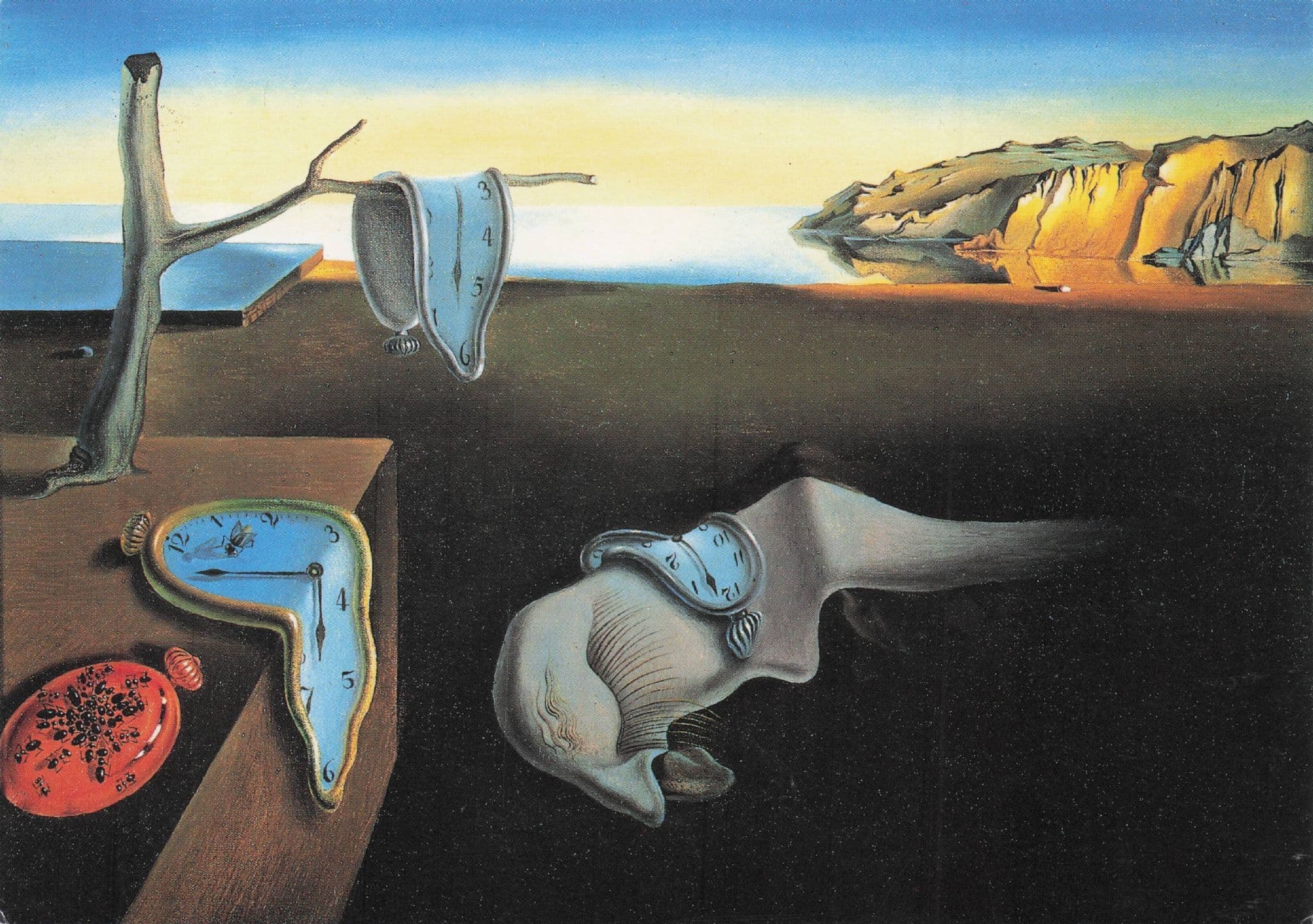 Salvador Dali Die Bestandigkeit Der Erinnerung Painting Postcard