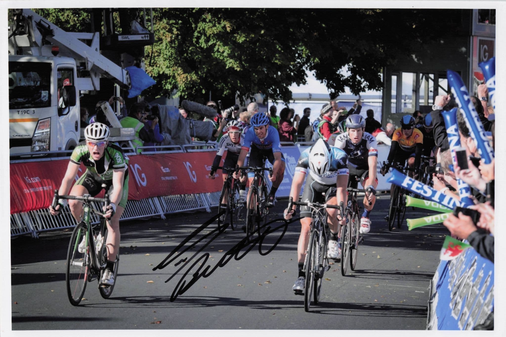 Sam Bennett Ireland Cycling 2019 Tour Of Britain 12x8 Hand Signed Photo