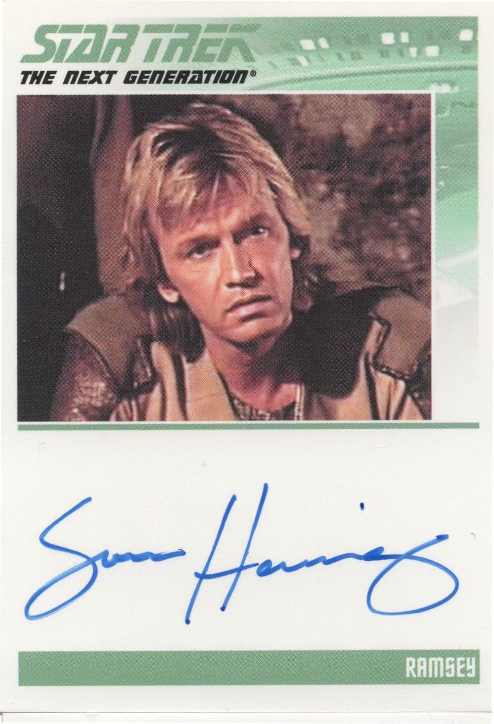 Sam Hennings Star Trek Hand Signed Autograph Photo Card