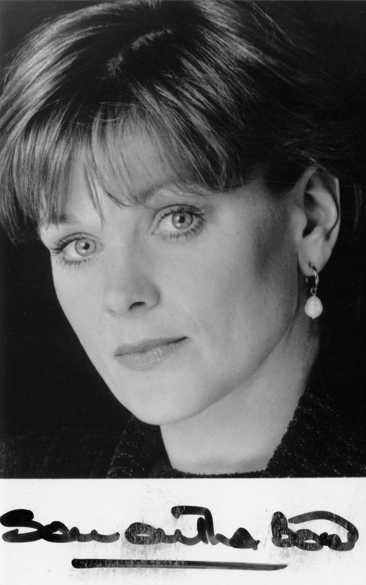 Samantha Bond Actress Vintage Hand Signed Photo