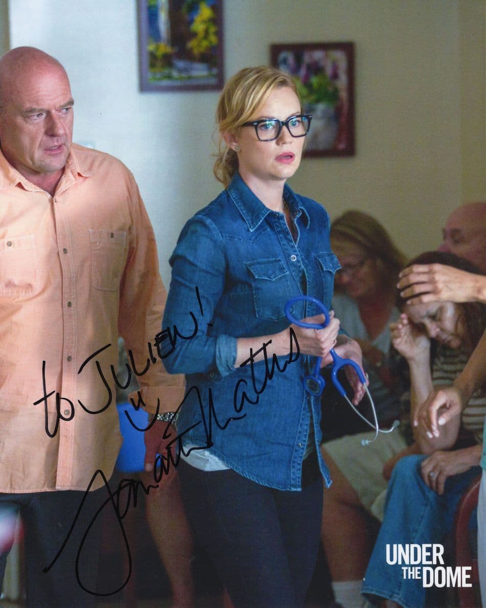 Samantha Norris As Alice Calvert Under The Dome Large Hand Signed Photo