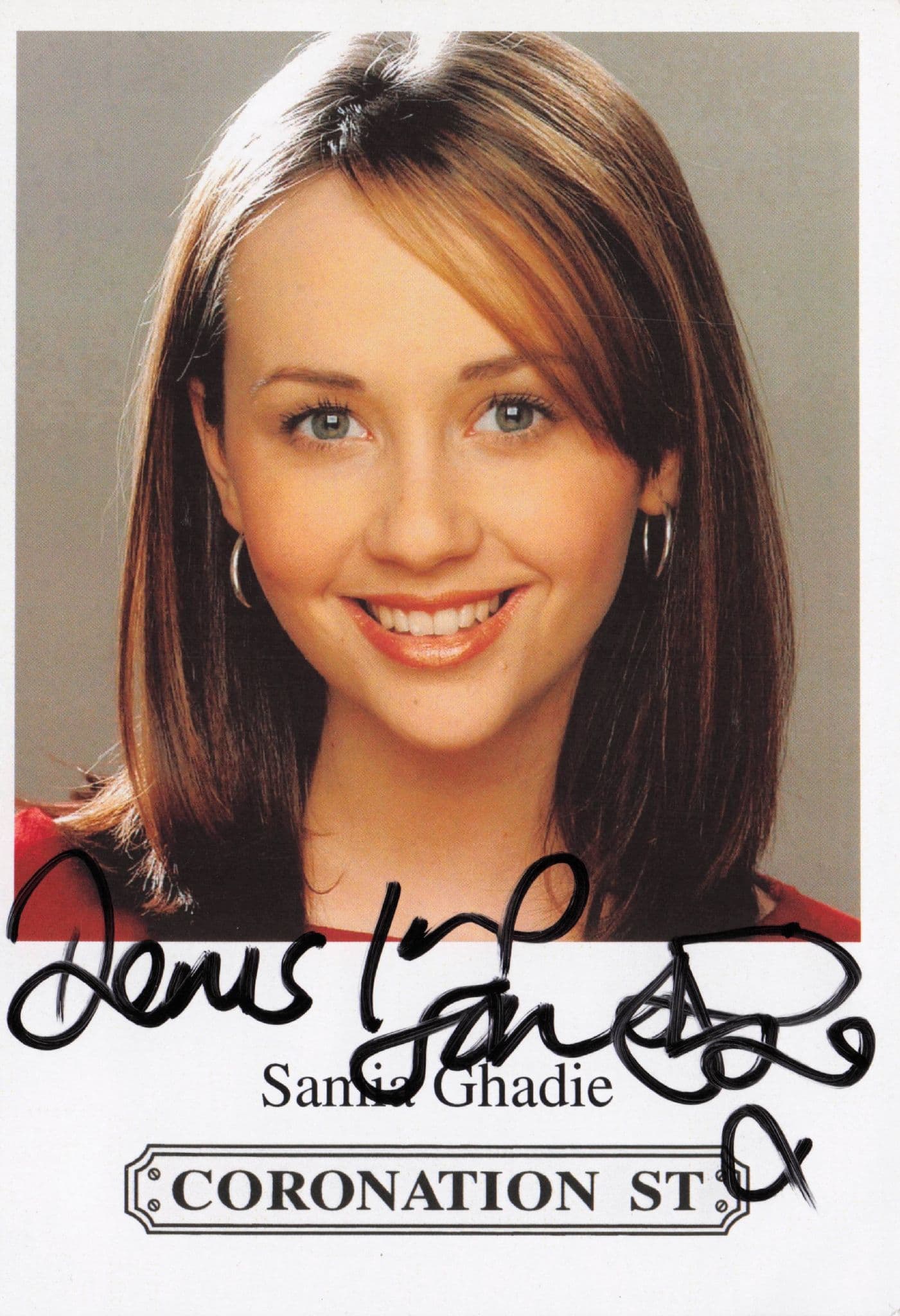 Samia Ghadie of Coronation Street Hand Signed Cast Card Photo
