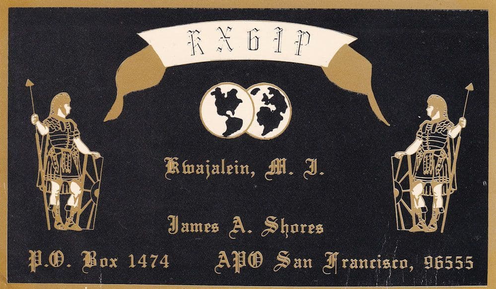 San Fransisco Roman Gladiator Amateur RadioQSL Card