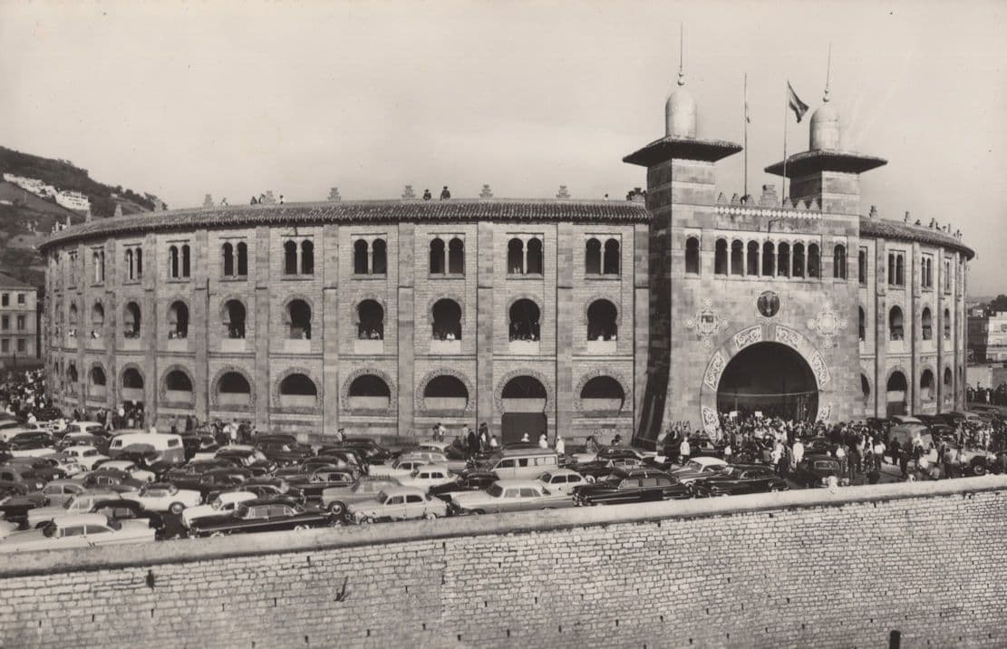 San Sebastian Plaza De Toros Spanish Bullfighting Ring RPC Old Postcard