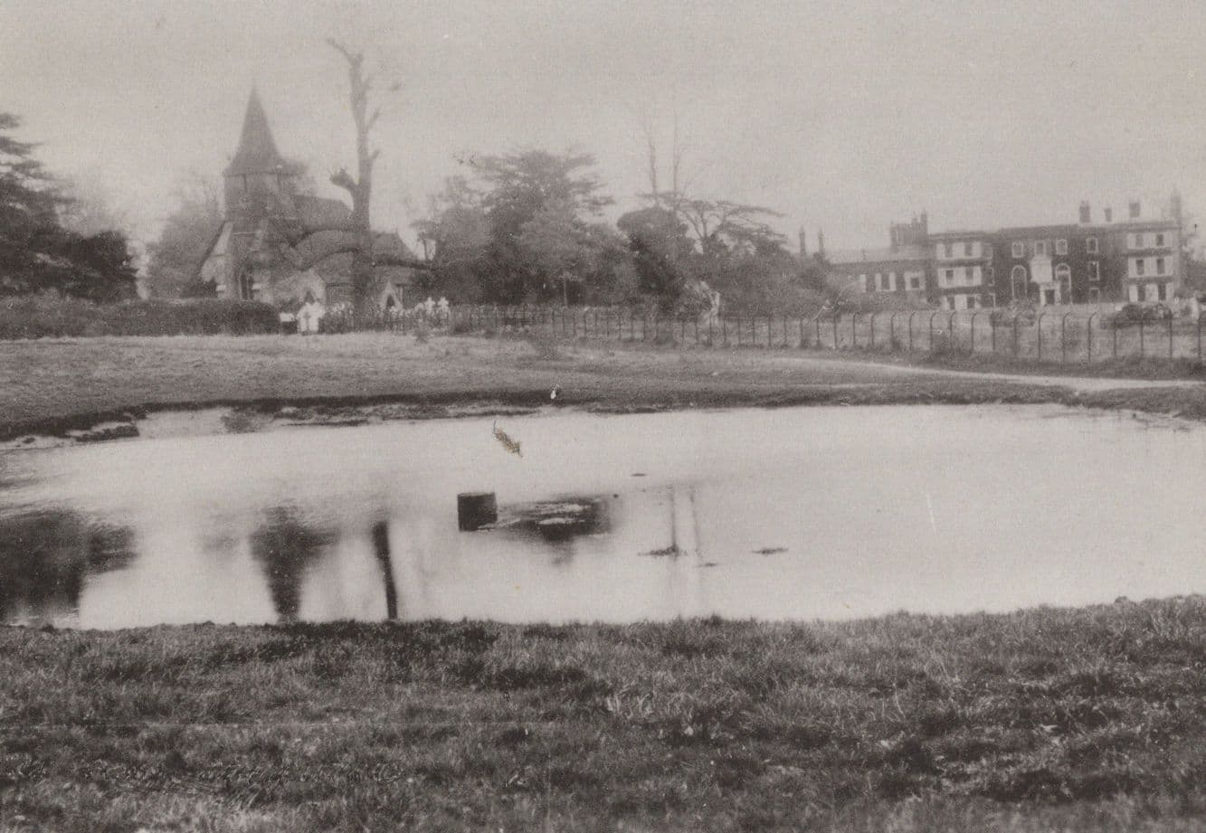 Sanderstead Pond Croydon Surrey Reflections Postcard