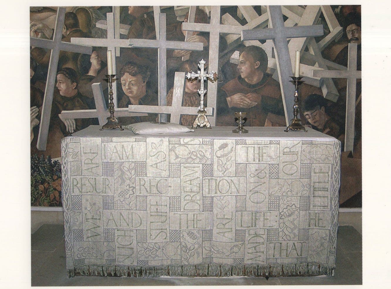 Sandham Memorial Chapel Madeline Clifton Altar Front Postcard