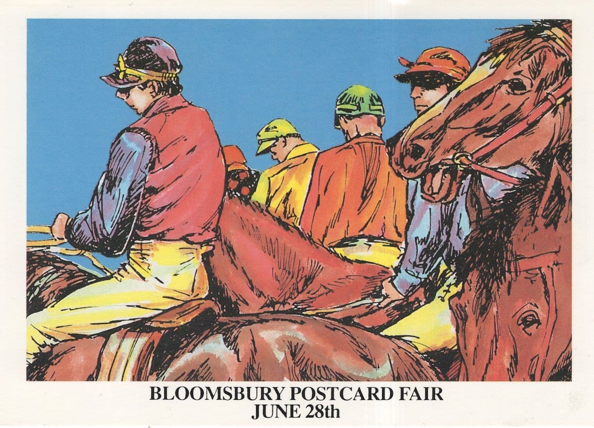 Sandown Horse Race Racing 1992 Map Advertising Postcard