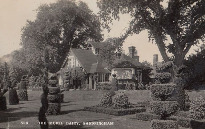 Sandringham Model Dairy Church West Front of House 3x Real Photo Postcard s