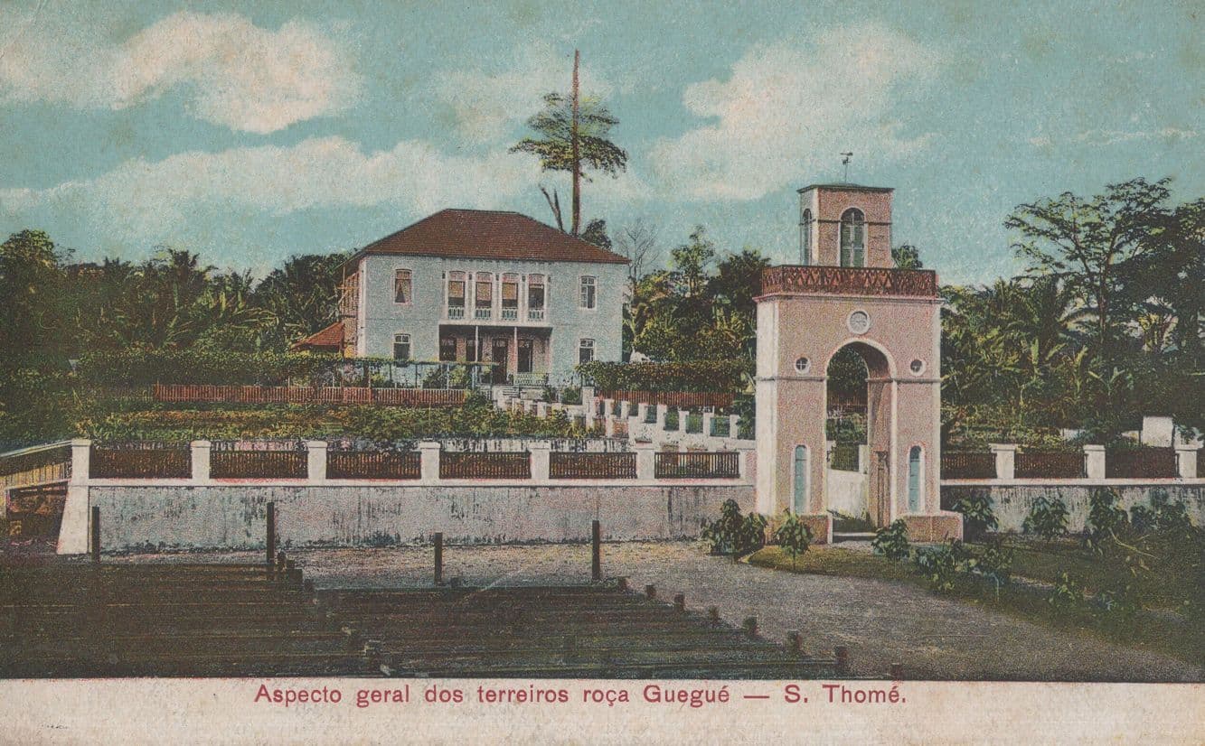 Sao Tome Thome Guegue Apsecto Antique African Postcard