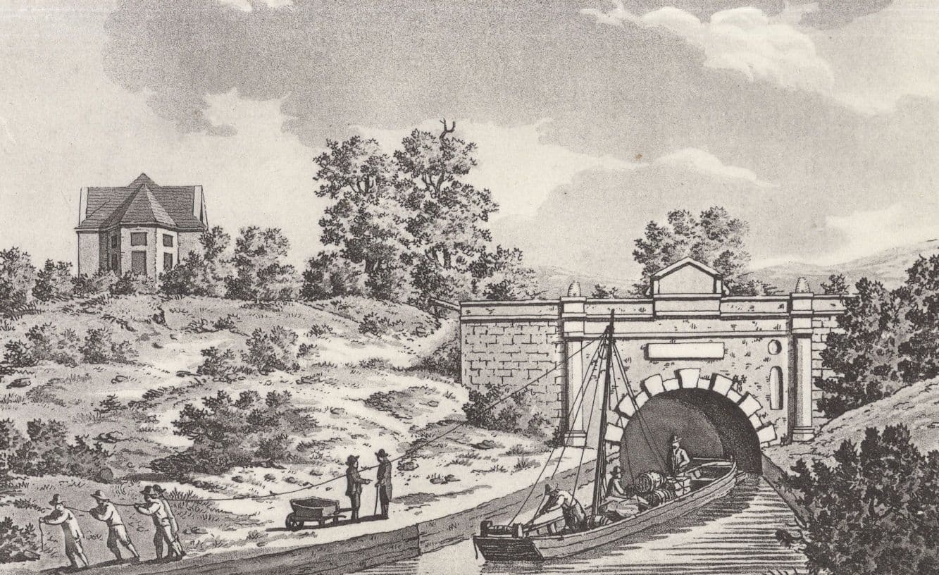Sapperton Hill Tunnel Entrance Gloucester Victorian Painting Postcard