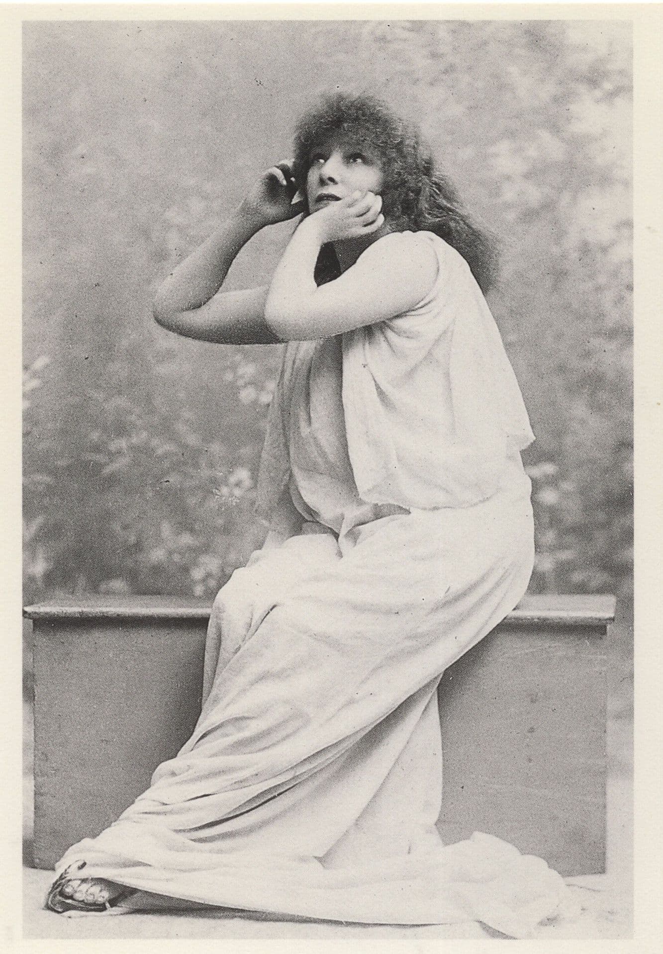 Sarah Bernhardt Victorian French Actress Photo Award Postcard