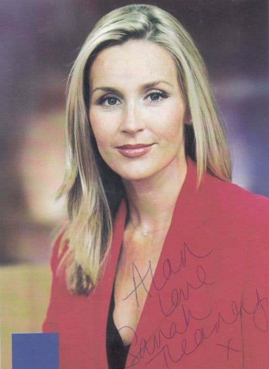 Sarah Heaney Scottish TV News Reader Hand Signed Photo