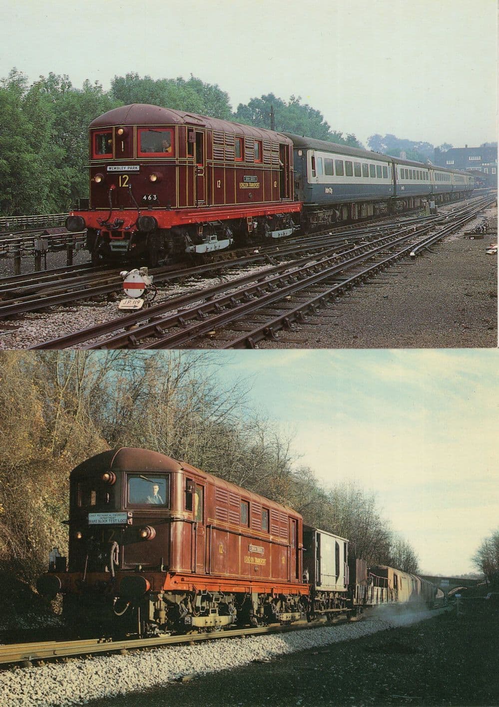 Sarah Siddons 1922 Electric Locomotive Metropolitan 2x Railway Postcard