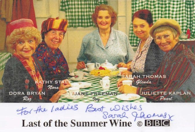 Sarah Thomas Last Of The Summer Wine Hand Signed Picture Please Read