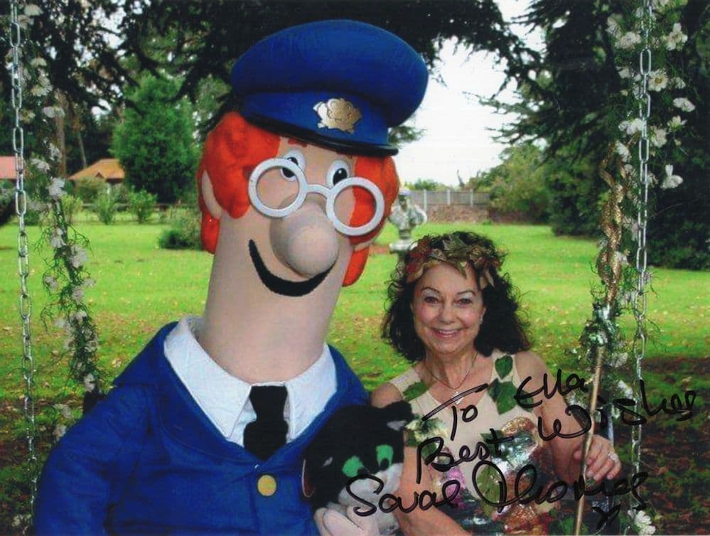 Sarah Thomas of Worzel Gummidge With Postman Pat Hand Signed Photo