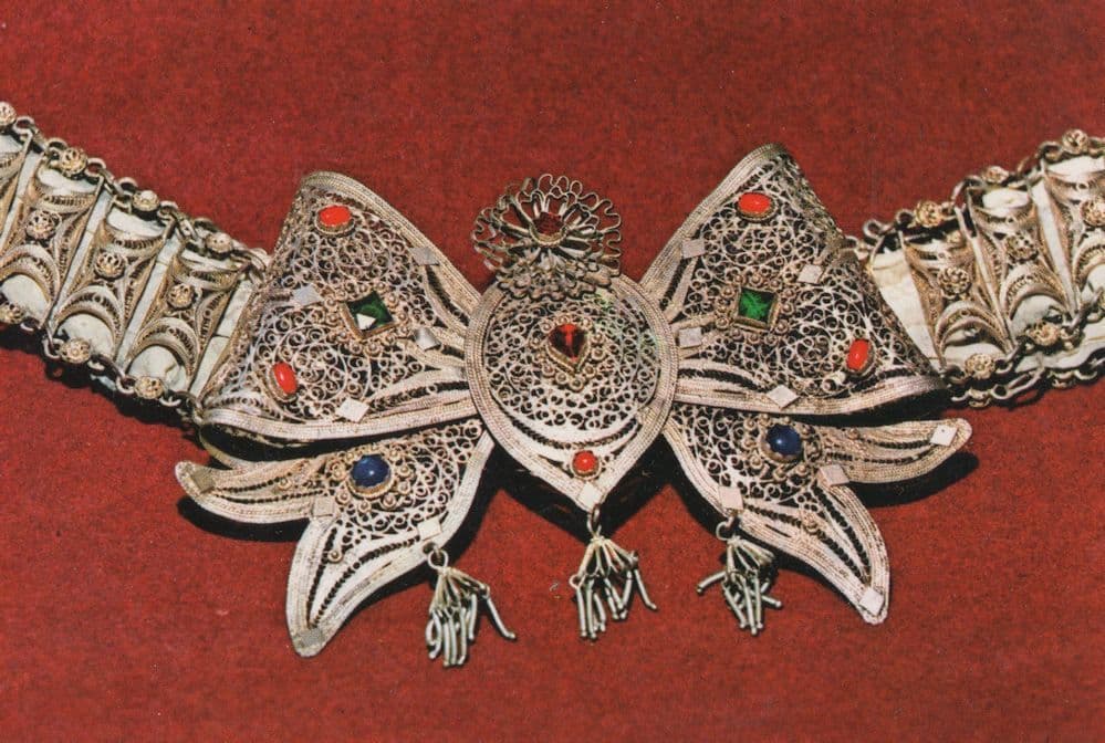 Sarajevo Antique Womans Belt from Bosnia Museum Postcard