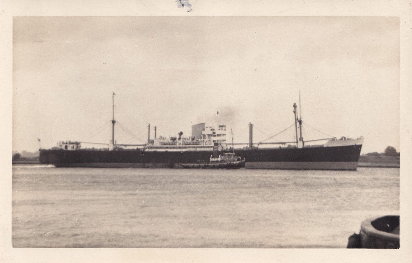 Sarmiento Argentina Ship Plain Back Postcard Photo