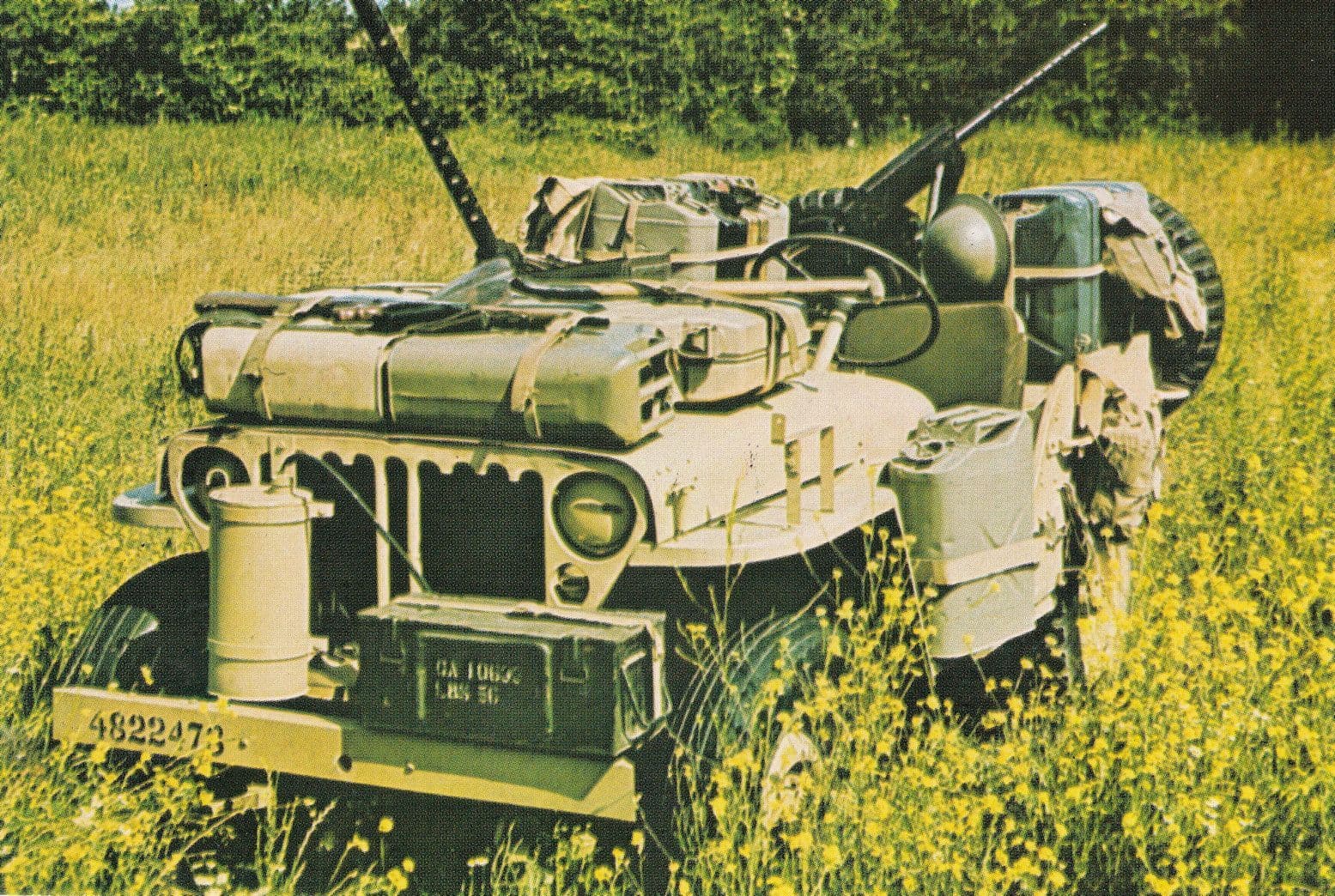 SAS Jeep Warnham War Museum Founder Military Tank Postcard
