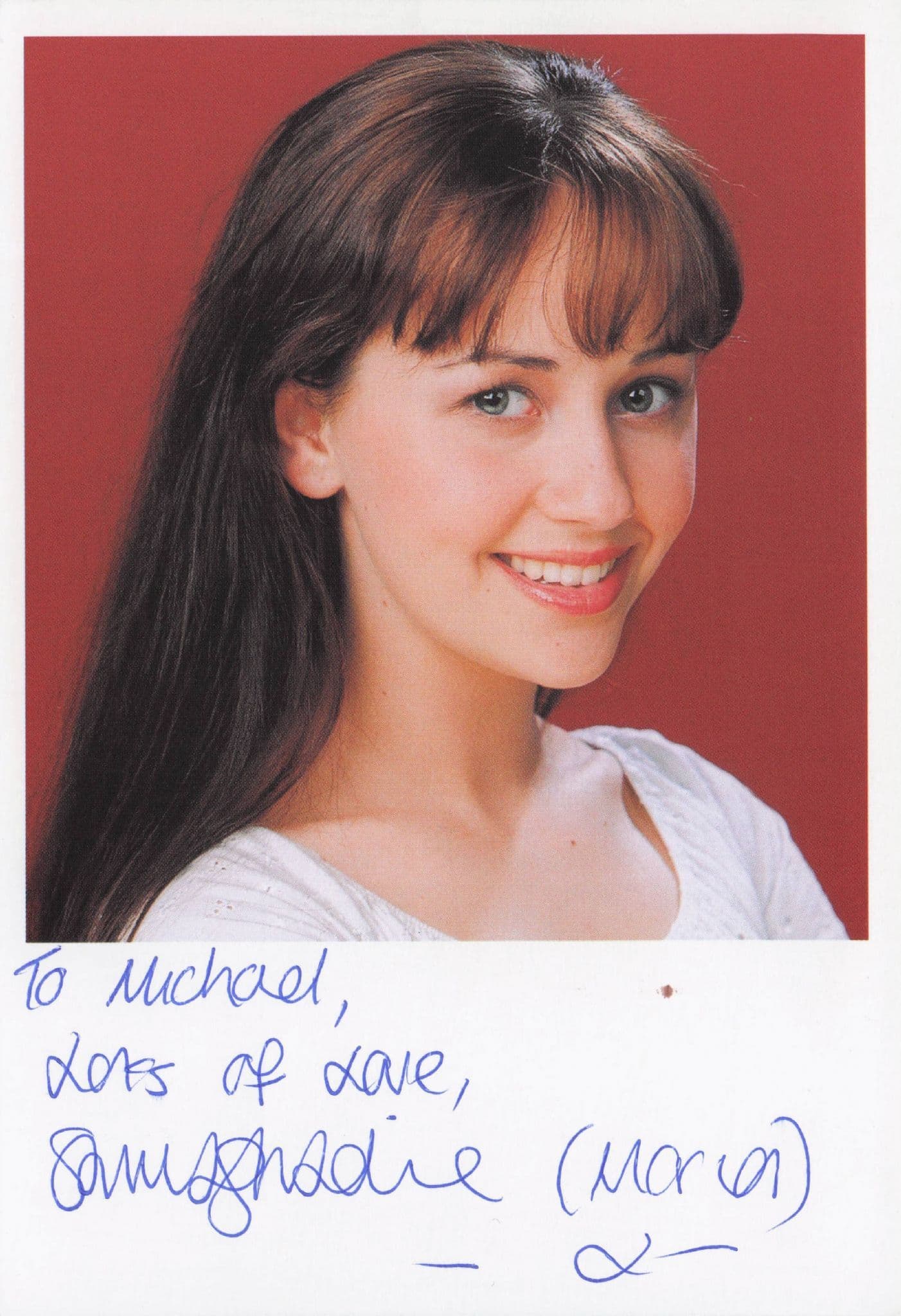 Sasha Behar of Coronation Street Dr Who Hand Signed Cast Card Photo