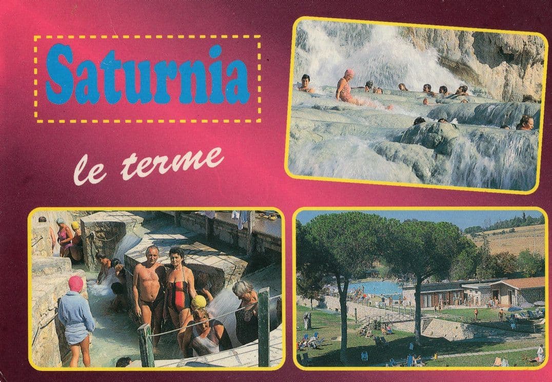 Saturnia La Terme Italian Aquatic Rare Postcard