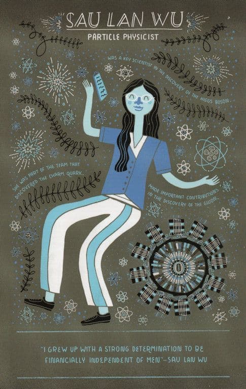 Sau Lan Wu Chinese Particle Physicist Scientist Portrait Postcard