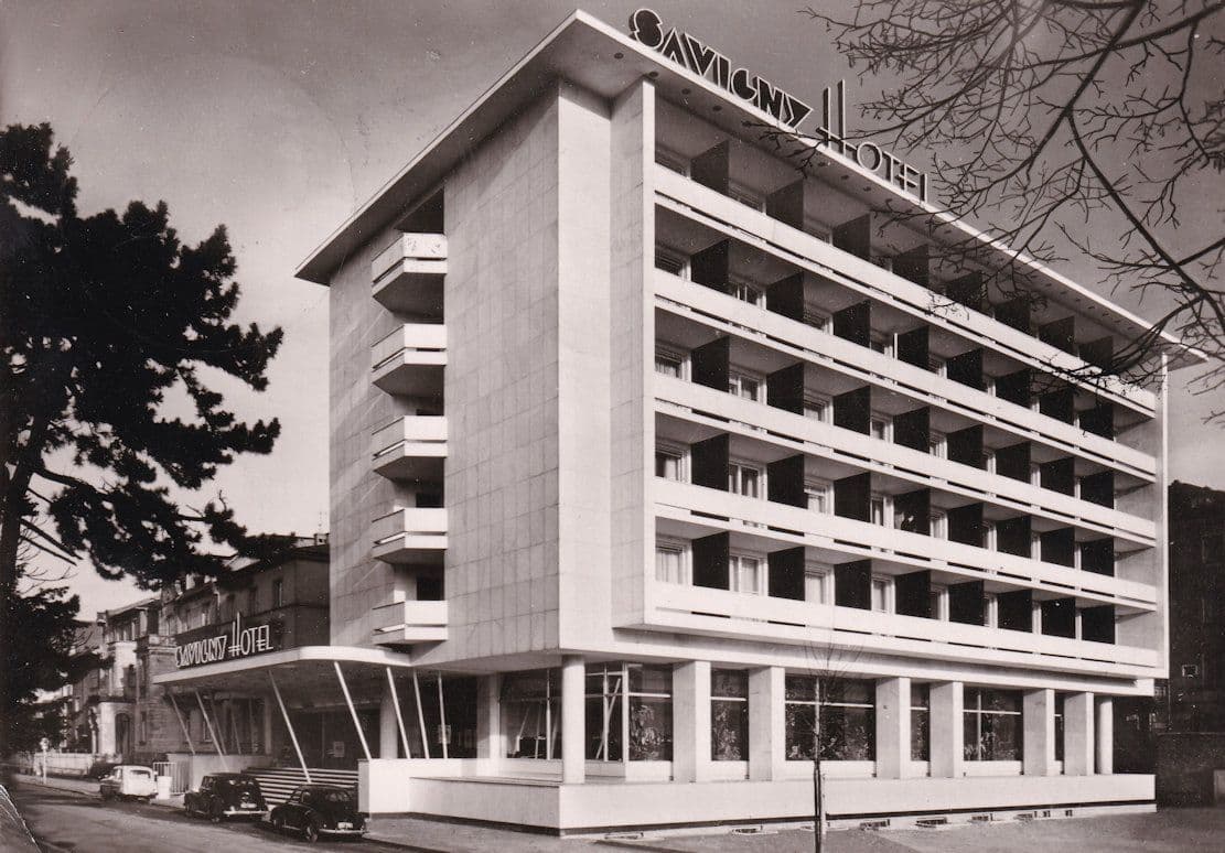 Savigny Hotel Frankfurt Germany Postcard