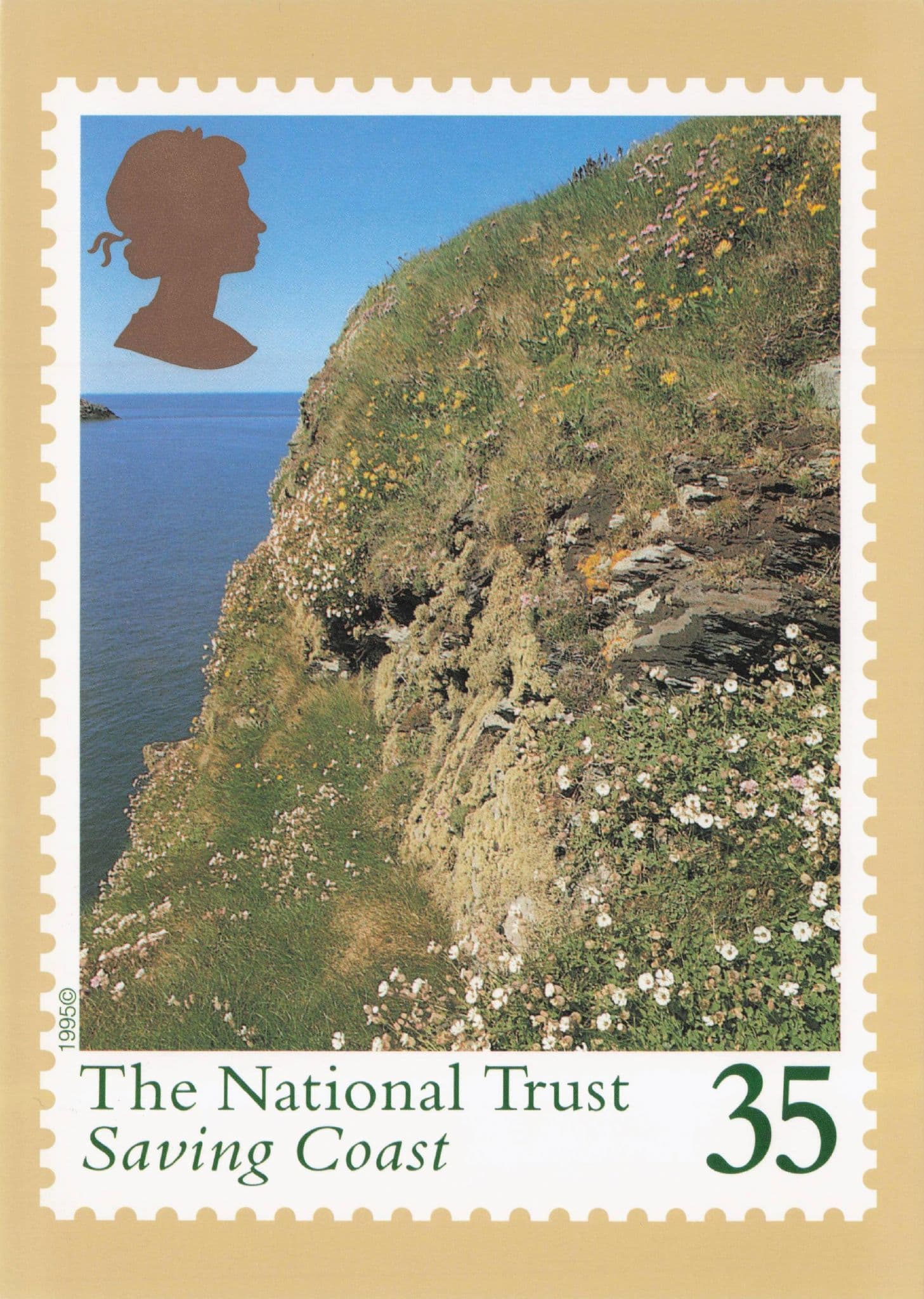 Saving Coast National Trust Celebrating 100 Years Limited Edition Postcard