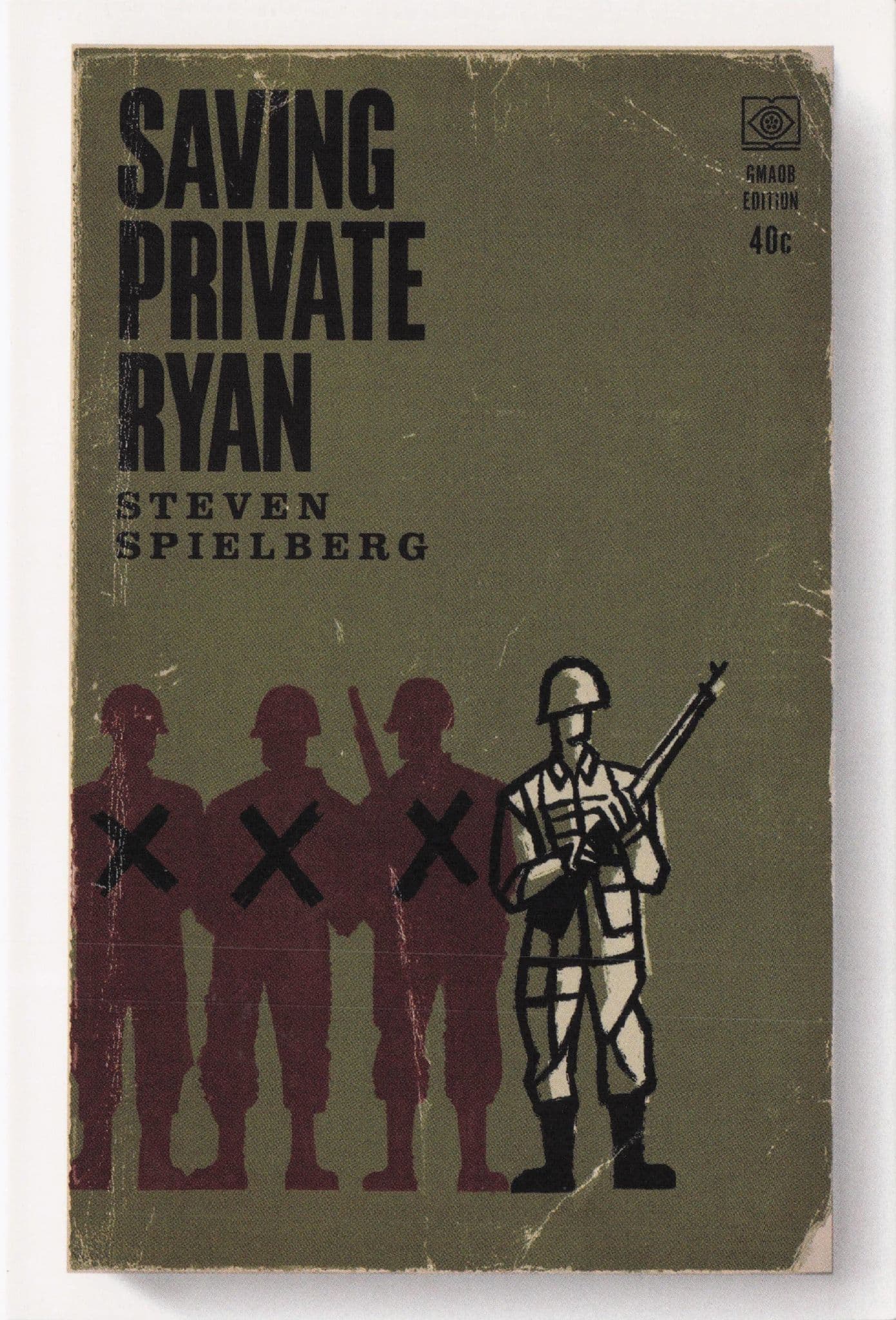 Saving Private Ryan Steven Spielberg Film Movie As Rare Old Book Cover Postcard