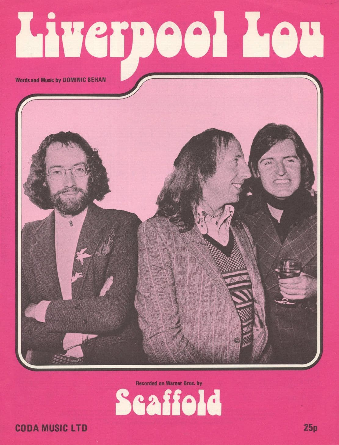 Scaffold Liverpool Lou 1970s EX Sheet Music