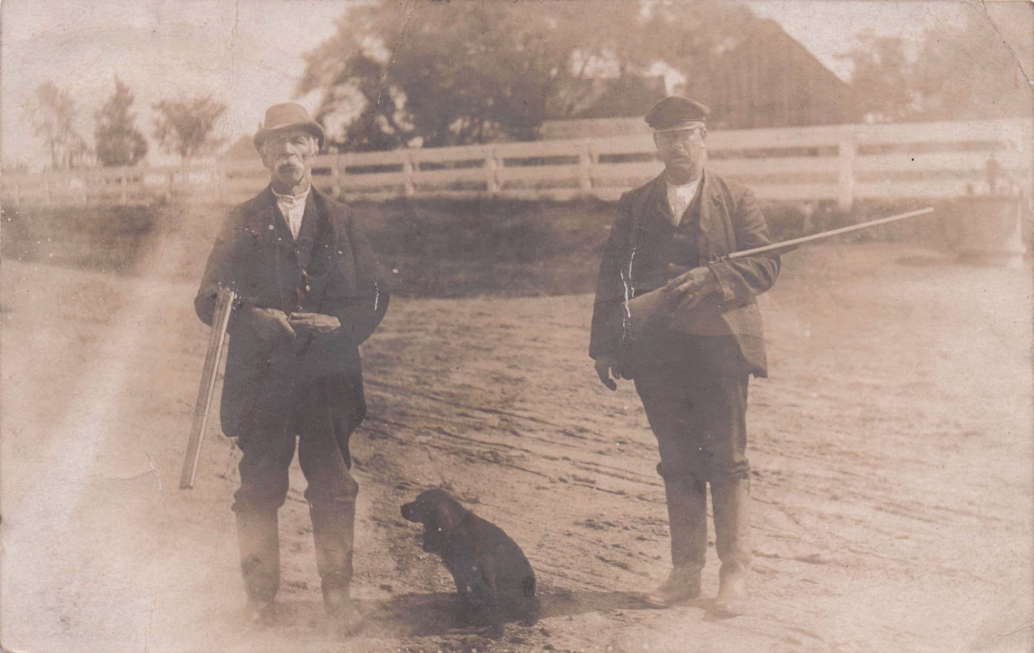 Scarborough Maine USA 1907 Hunters Animal Hunting Antique Postcard