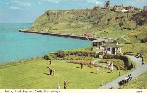 Scarborough Yorkshire Golf Course Putting Bay Postcard
