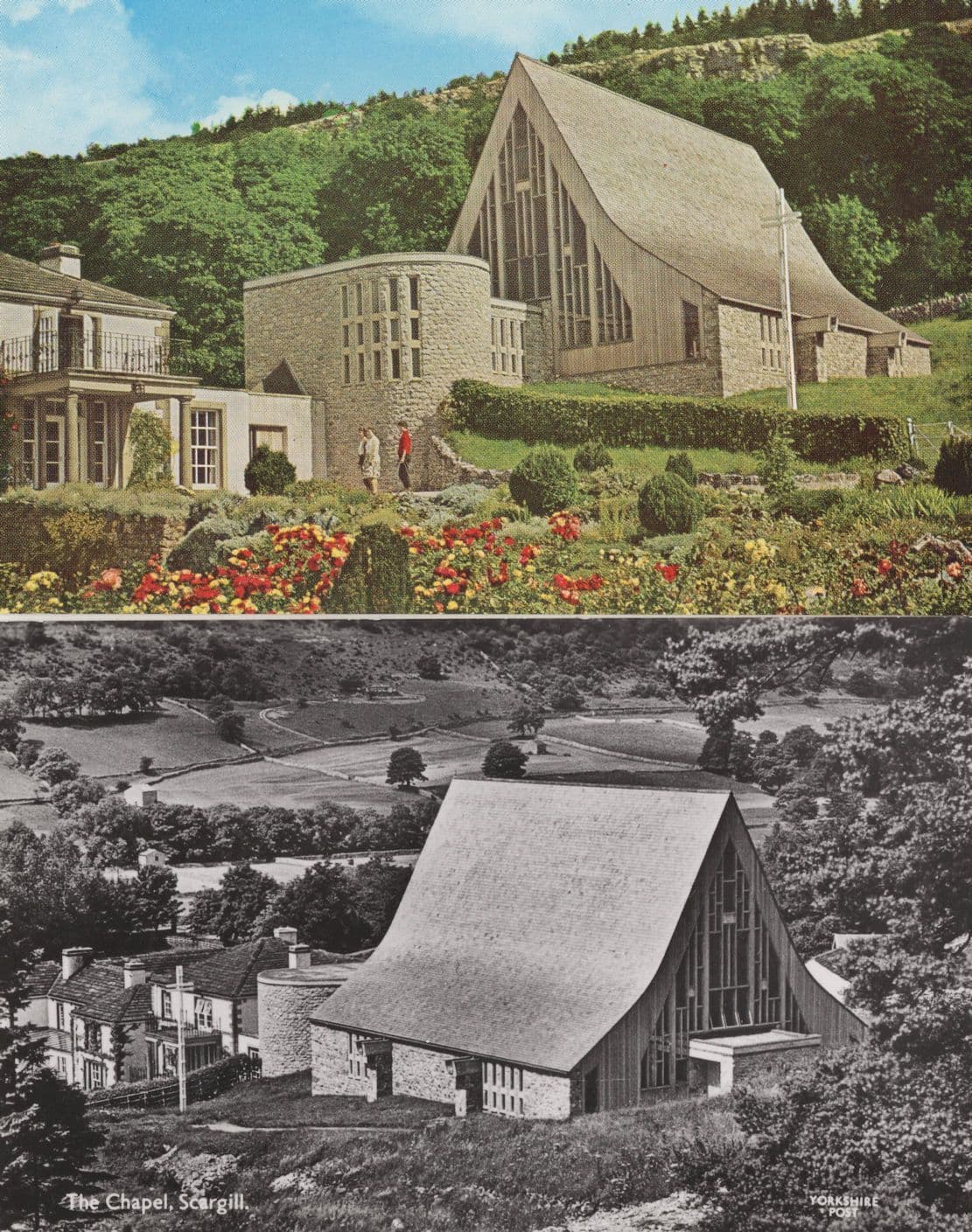 Scargill Chapel Yorkshire 2x Real Photo & 1970s Postcard s