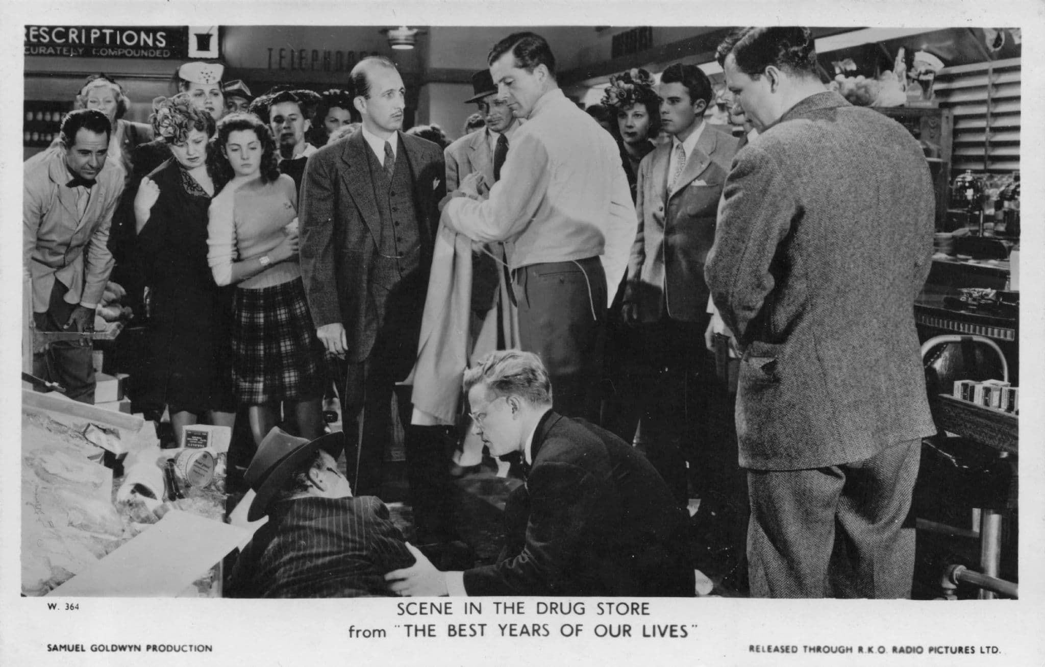 Scene In Drug Store Dana Andrews The Best Years Of Our Lives Film Postcard
