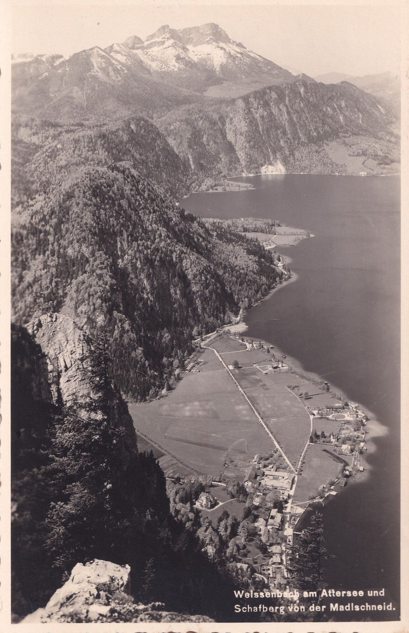 Schafberg Mountain Railway Aerial Austria Old Postcard