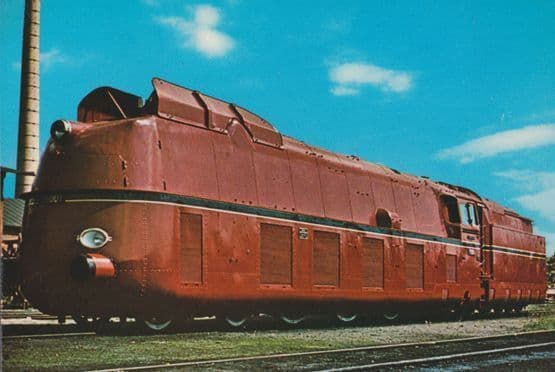Schnellzug Lokomotive 05 001 AM Weiden 1963 German Train Postcard
