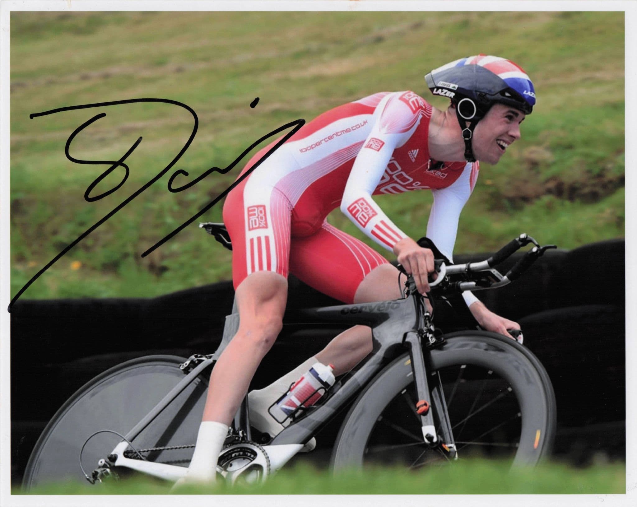 Scott Davies Welsh Cycling 2015 Cadwell Park 10x8 Hand Signed Photo