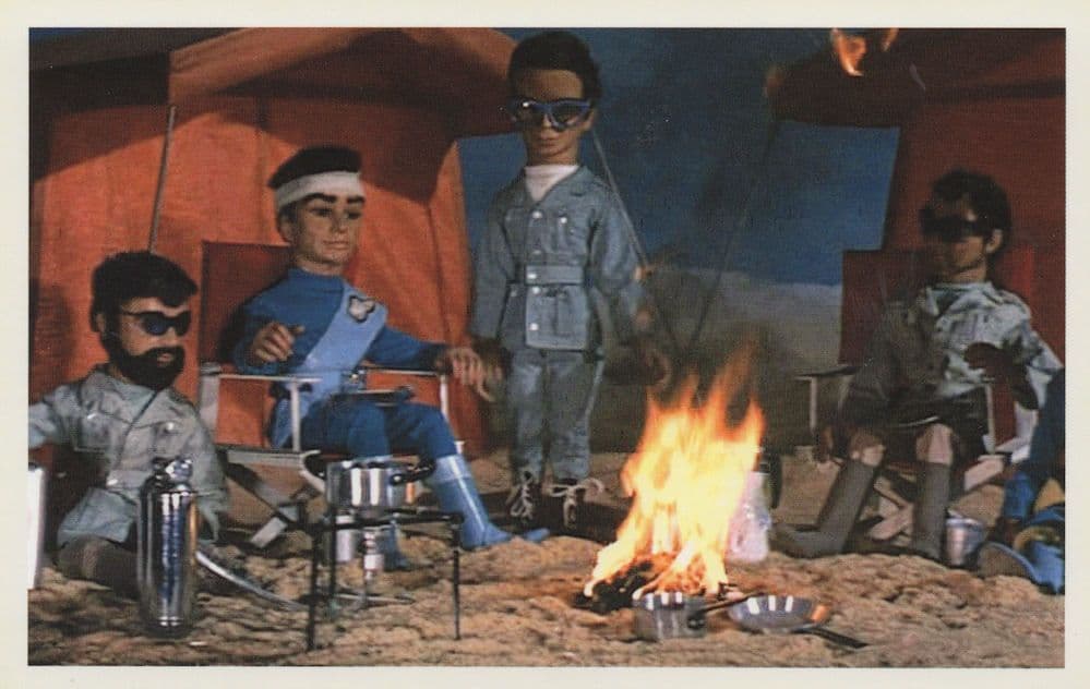 Scott Tracy Brains Wilson Lindsay Camping Thunderbirds Postcard