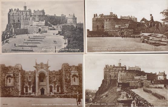 Scottish National Edinburgh War Museum Earl Haig Soldiers 4x Military Postcard