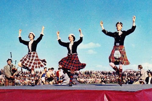 Scottish Scotland Highland Dance Dancing 1970s Competition Tournament Postcard
