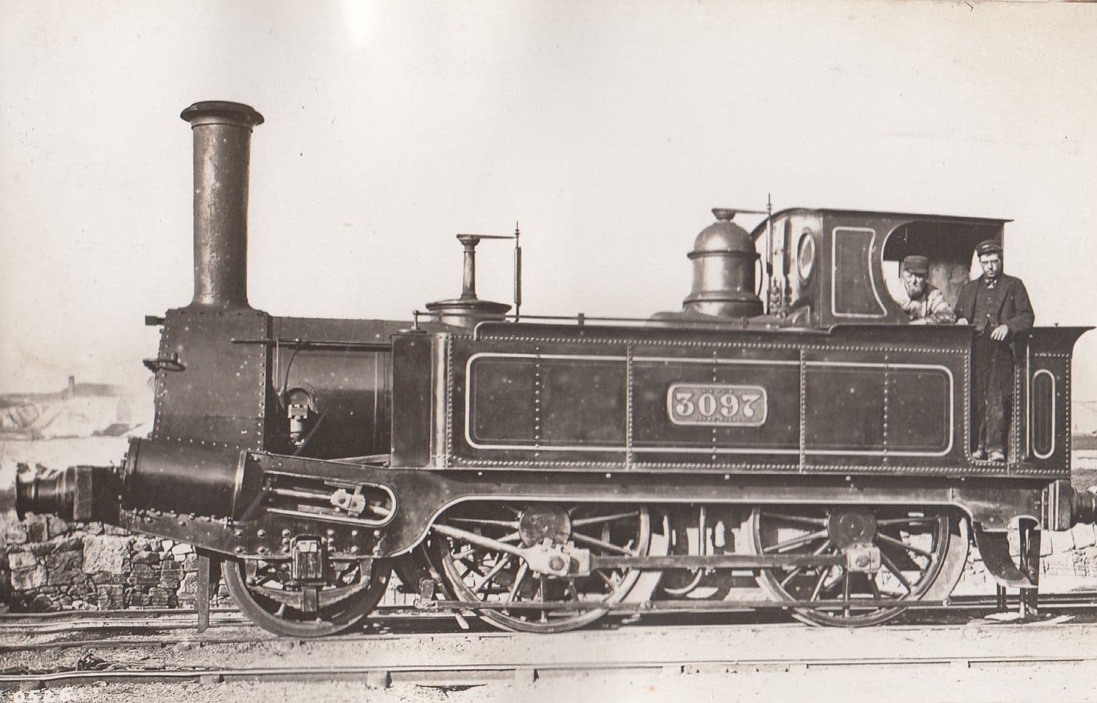 Scottish Victorian Built SAR Class 6 Engine no 429 Antique Train Postcard