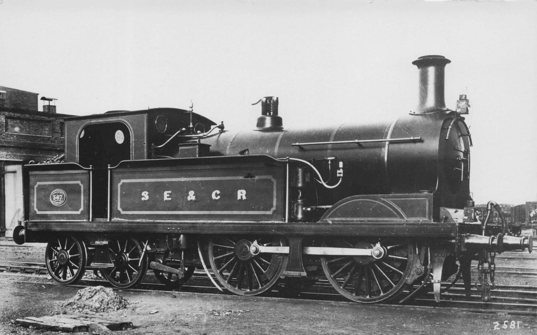 SE&CR Train No 367 Railway Old Real Photo Postcard