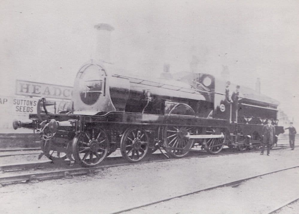 SE Railway A Class 4-4-0 160 at Headcom Station Kent Postcard