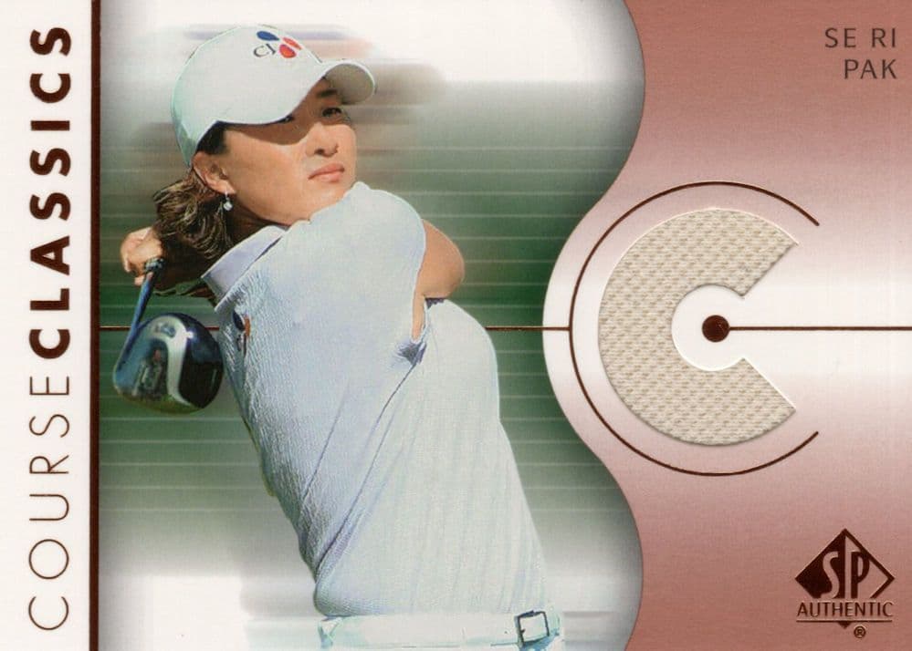 Se Ri Pak Course Classics 2003 Authentic Worn PGA Tour Golf Shirt Card