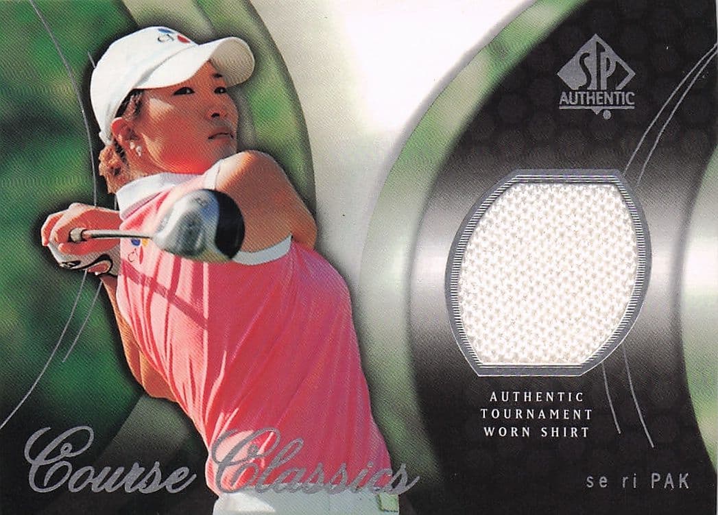 Se Ri Pak Course Classics 2004 Authentic Tournament Upper Deck Golf Shirt Card