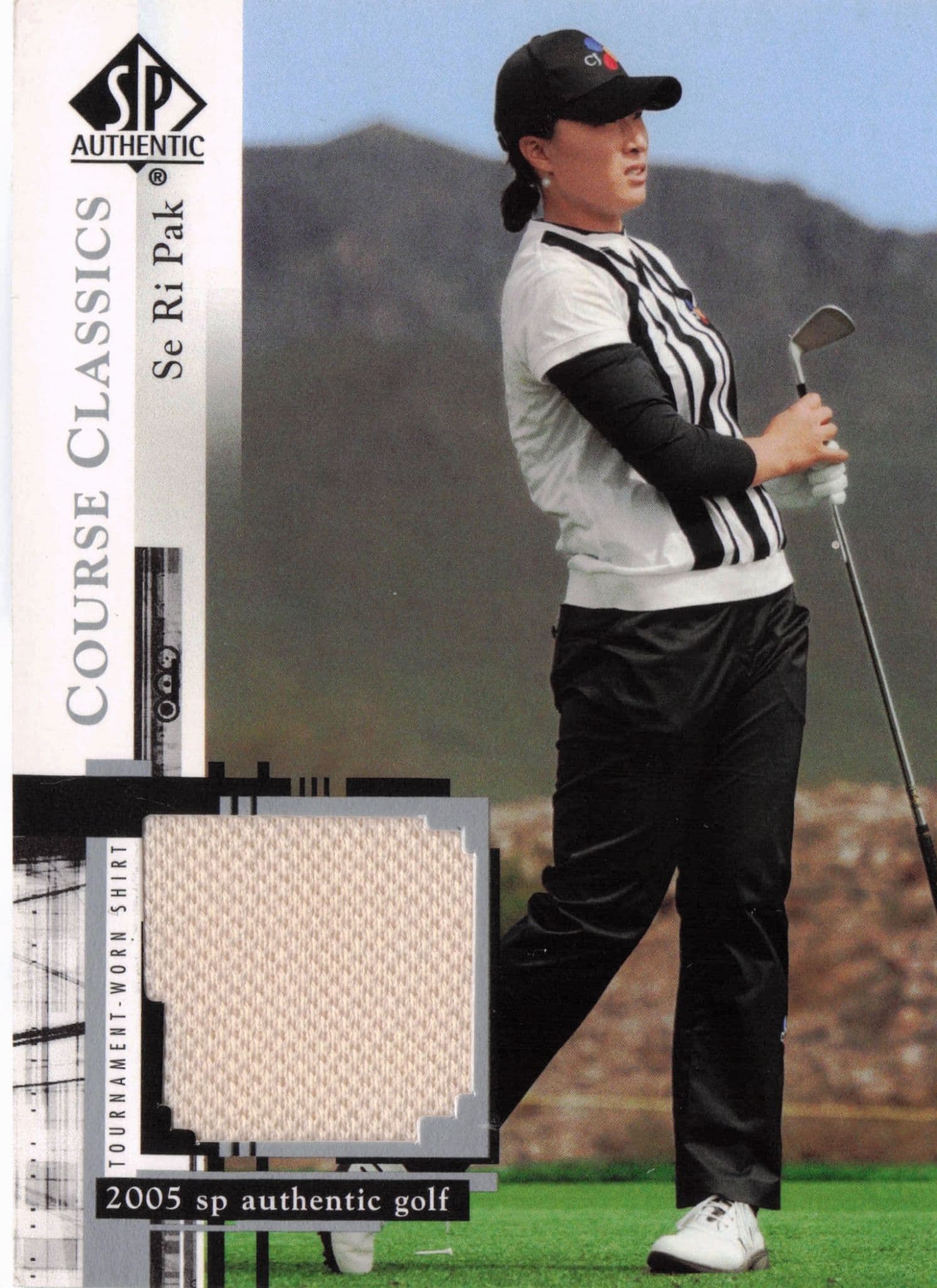 Se Ri Pak Course Classics 2005 Golf SP Upper Deck Worn Shirt Card
