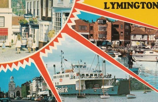 Sealink Ferry at Lymington Postcard
