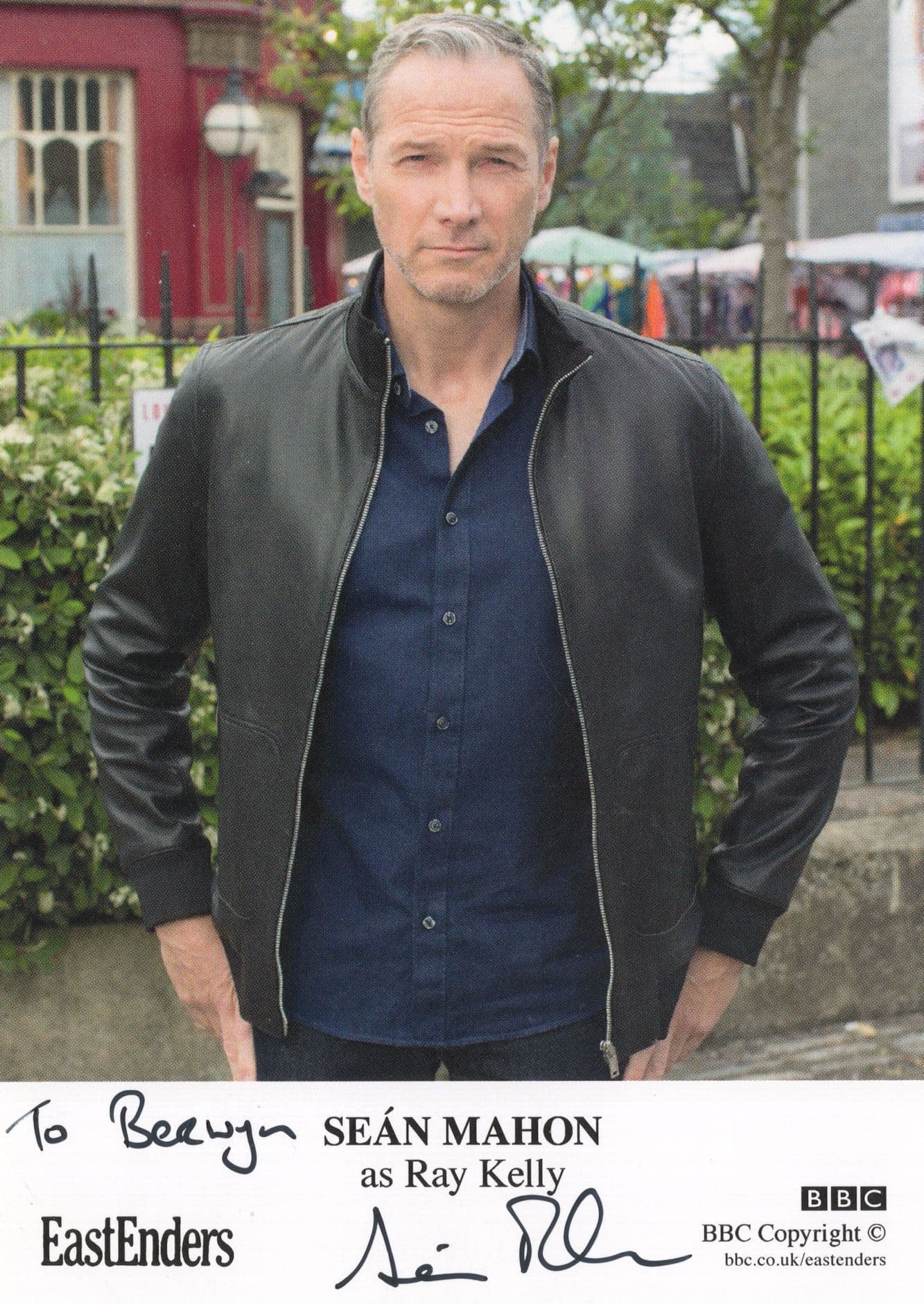 Sean Mahon as Ray Kelly Eastenders Rare Hand Signed Cast Card Photo