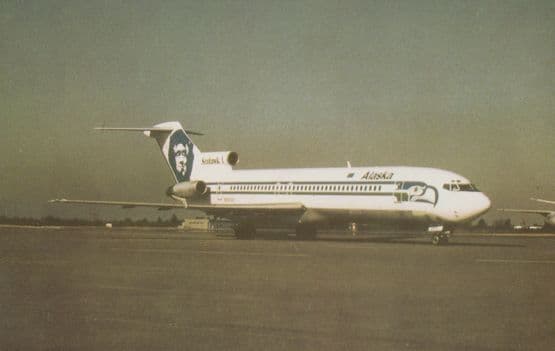 Seattle Seahawks B-727 Plane Ohio Postcard