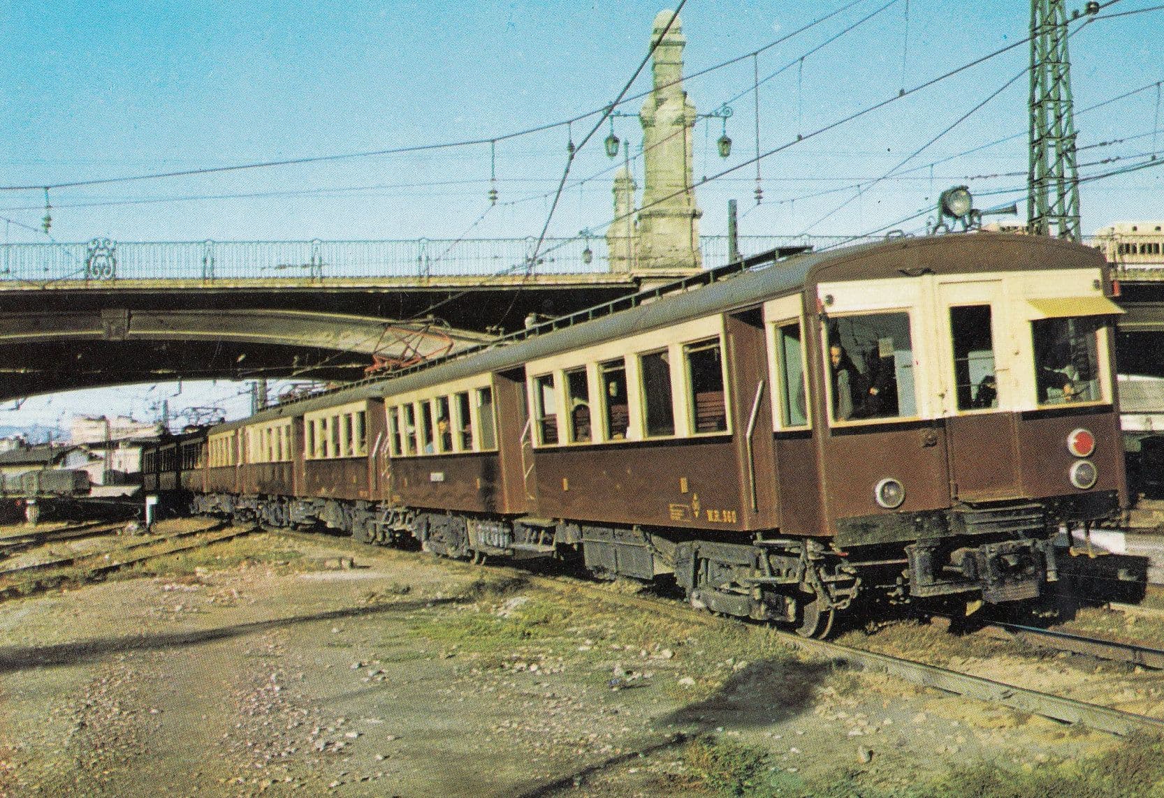 SEC Naval 1945 349-378 Train Barcelona To Vilanova 1964 Postcard