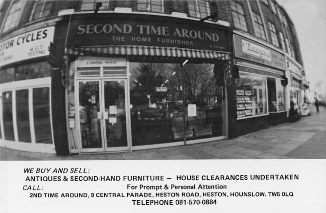 Second Time Around Hounslow Middlesex Secondhand Shop Photo PB Postcard